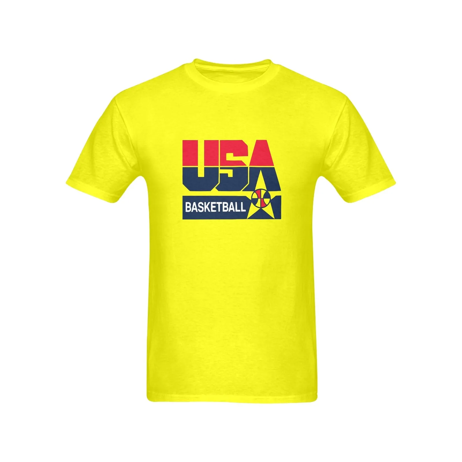 1992 Olympics USA Basketball Logo Men's T-shirt 100% Cotton