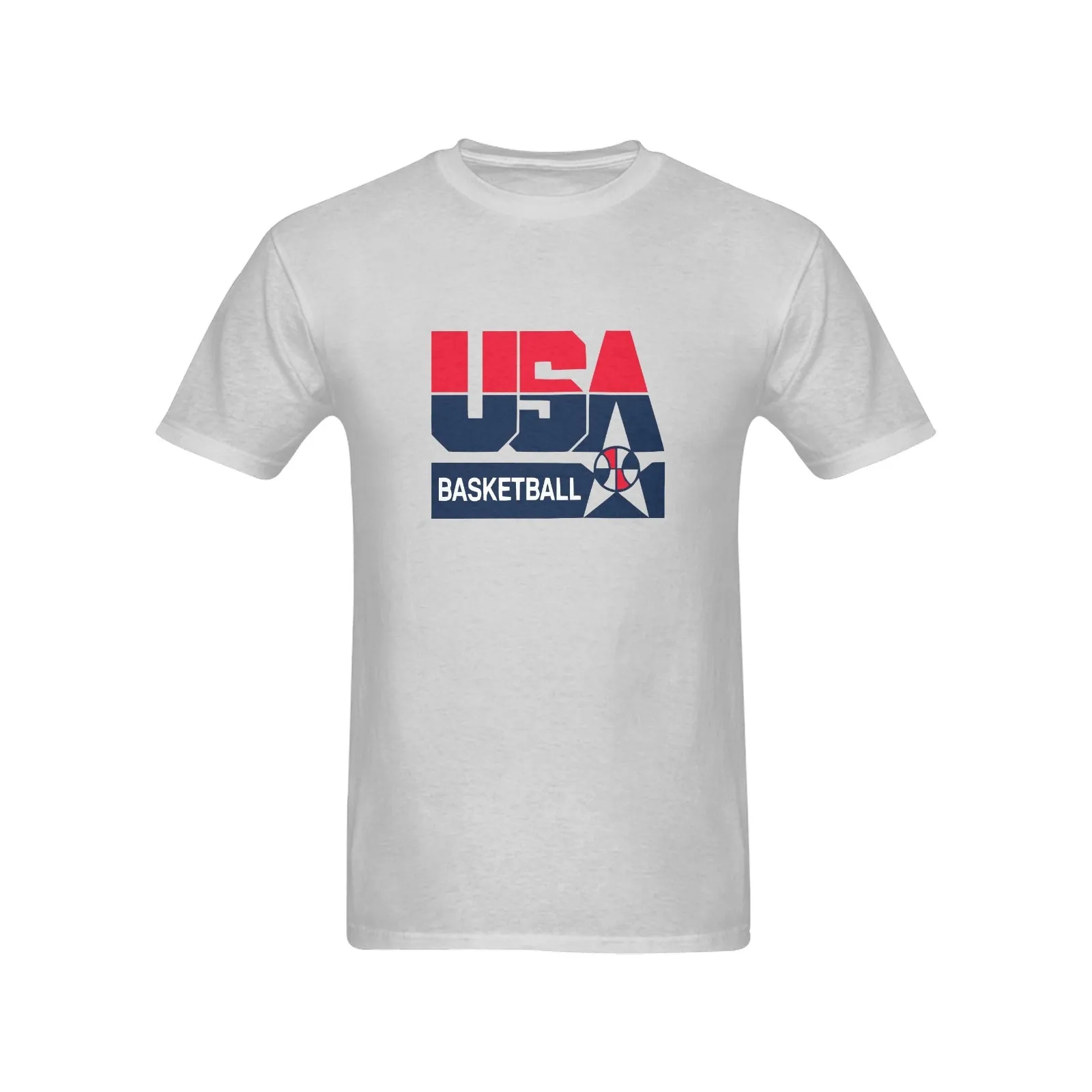 1992 Olympics USA Basketball Logo Men's T-shirt 100% Cotton