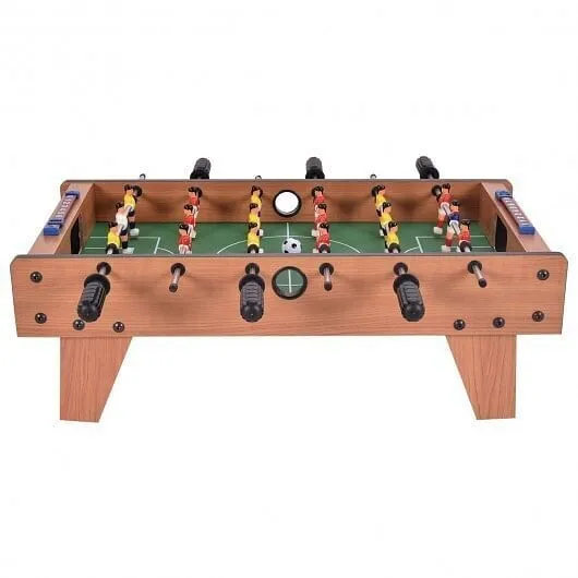 27 Inch Indoor Competition Game Foosball Table with Legs - Color: Brown