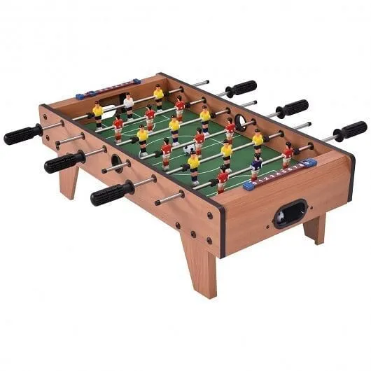 27 Inch Indoor Competition Game Foosball Table with Legs - Color: Brown