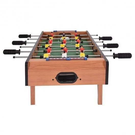27 Inch Indoor Competition Game Foosball Table with Legs - Color: Brown