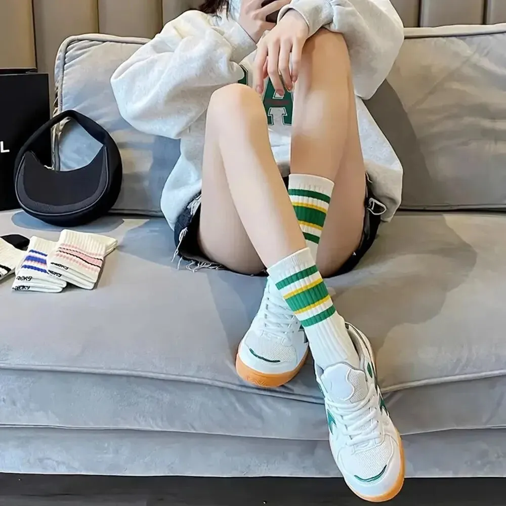 5 Pairs Women's Cute Harajuku Striped Socks