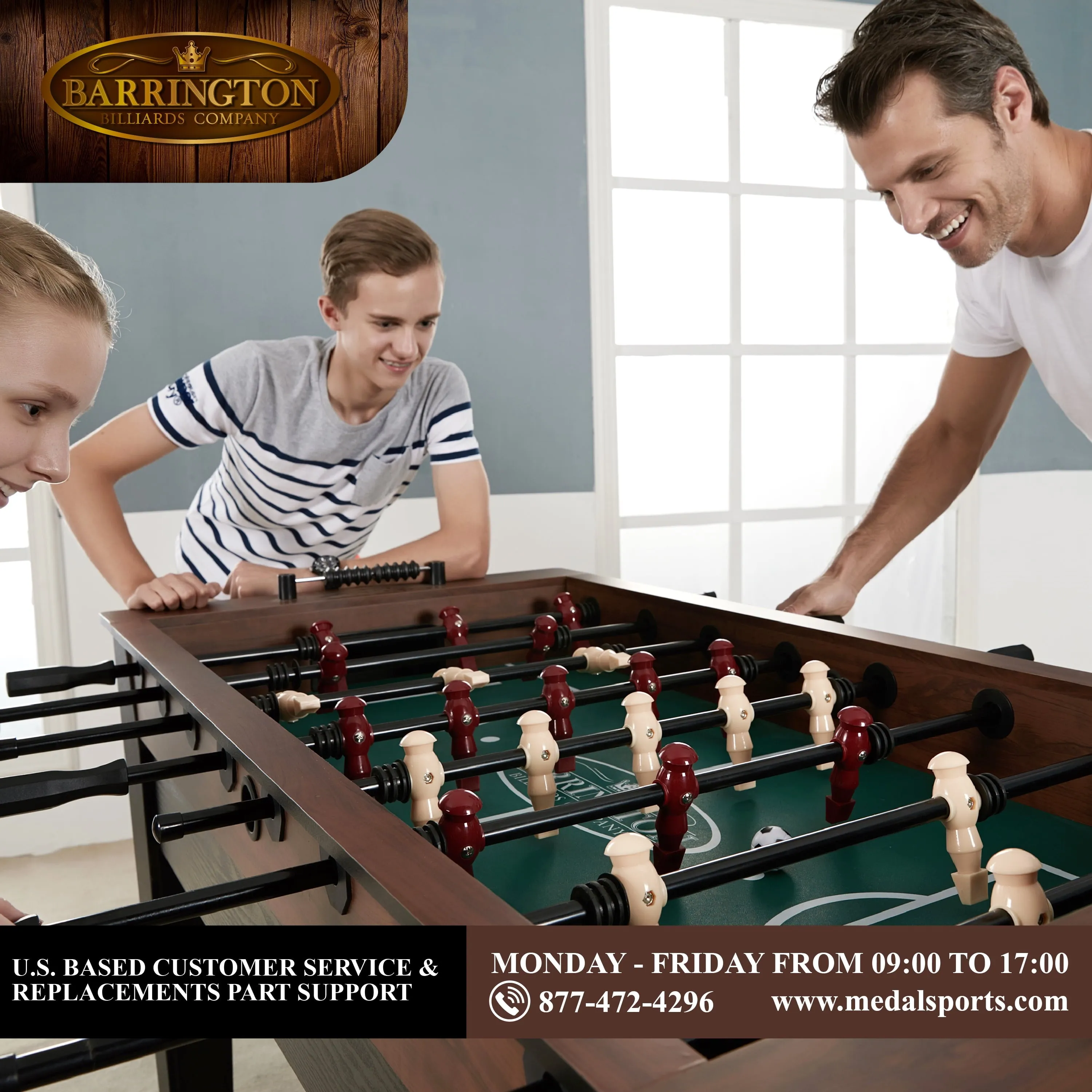 54" Foosball Soccer Table, Furniture Style, by  Company