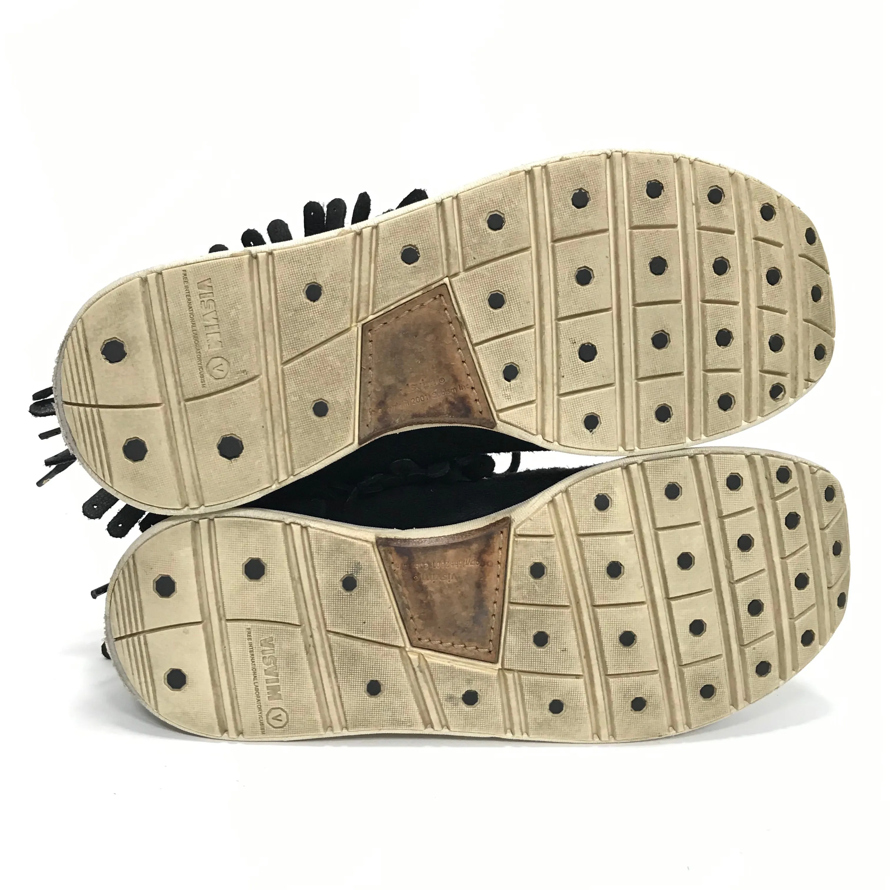 [9.5] Visvim FBT Shaman Folk Black Suede Black