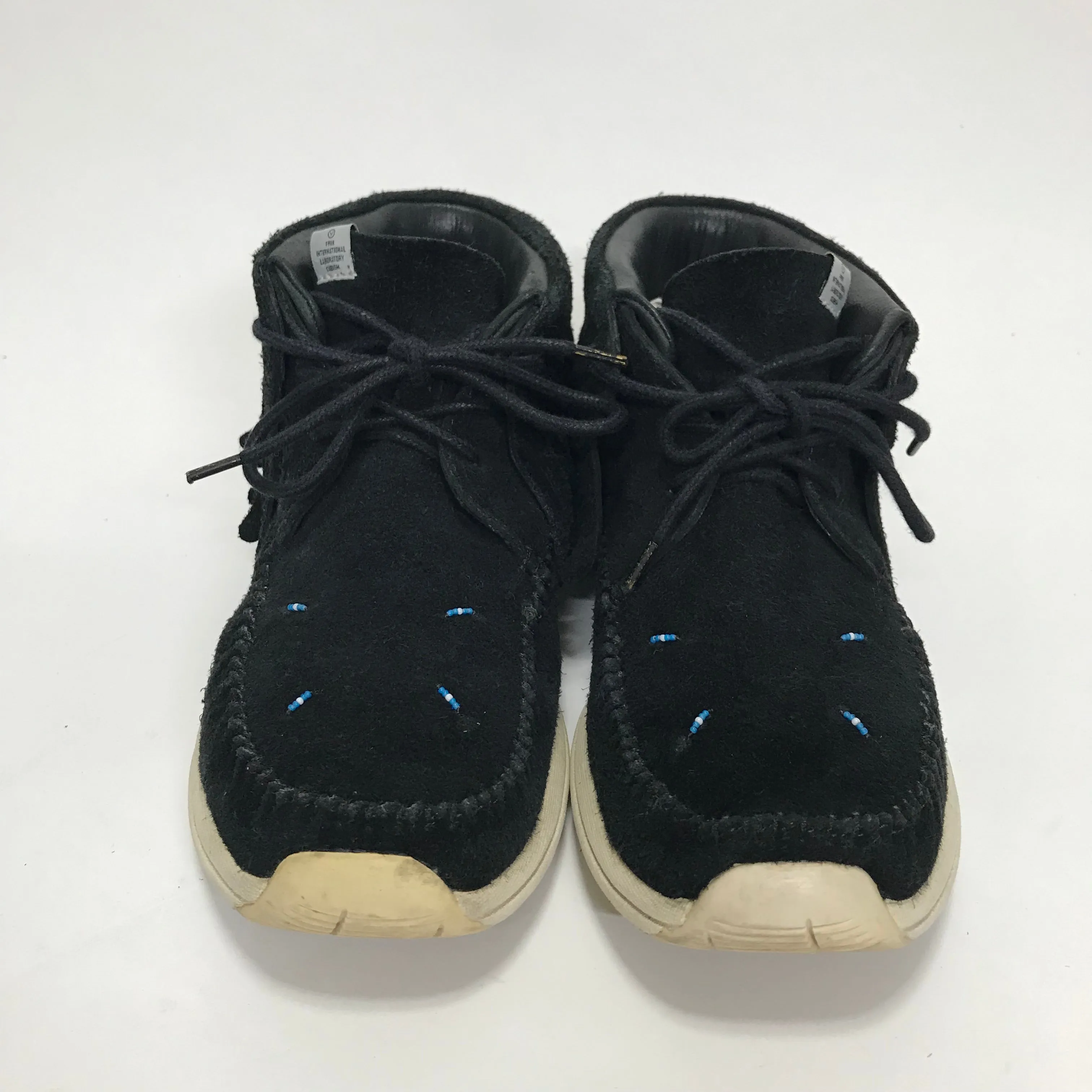 [9.5] Visvim FBT Shaman Folk Black Suede Black