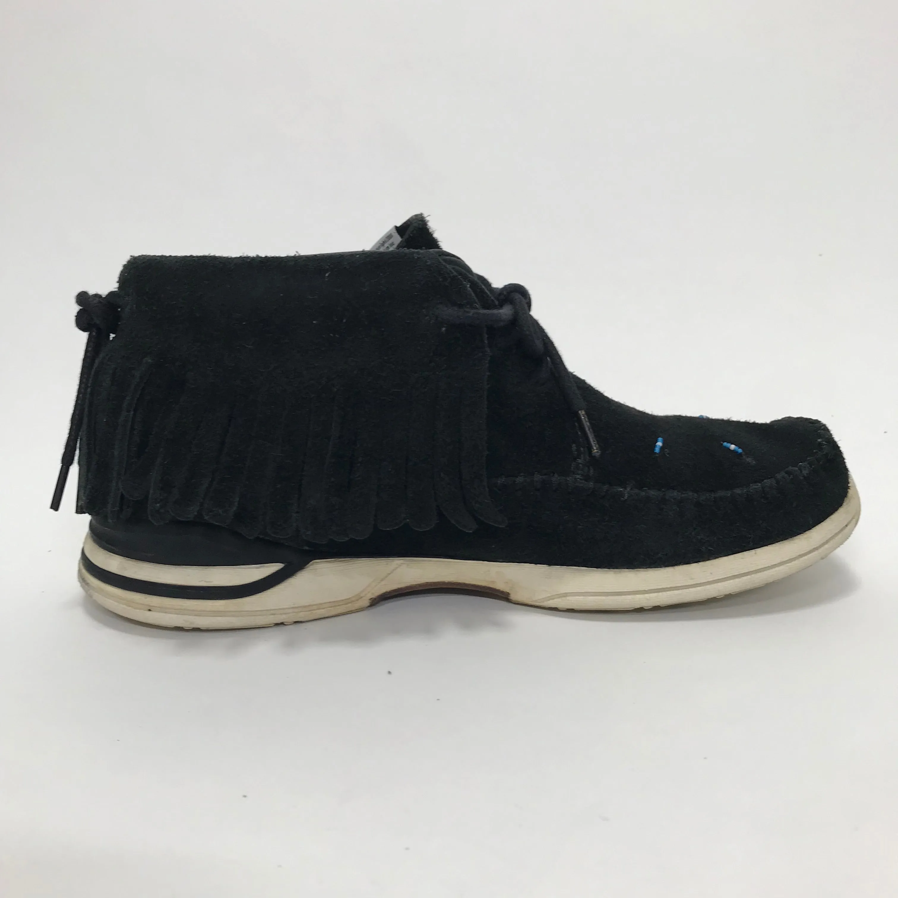 [9.5] Visvim FBT Shaman Folk Black Suede Black