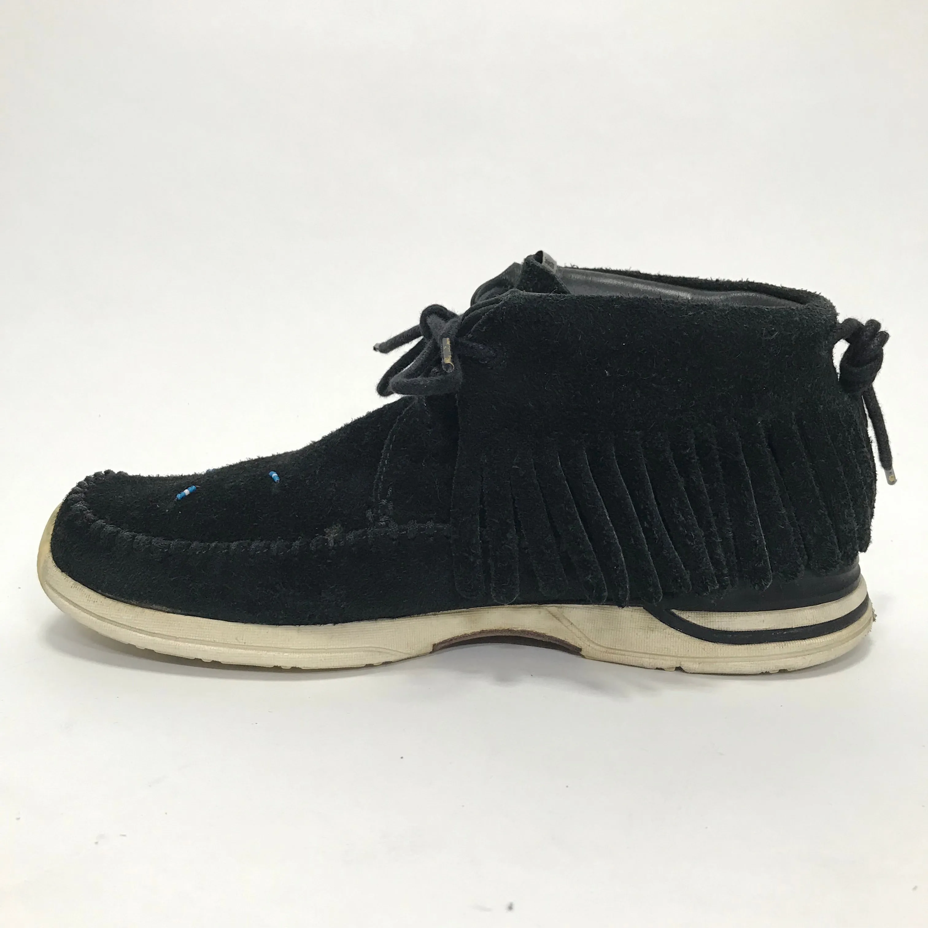 [9.5] Visvim FBT Shaman Folk Black Suede Black