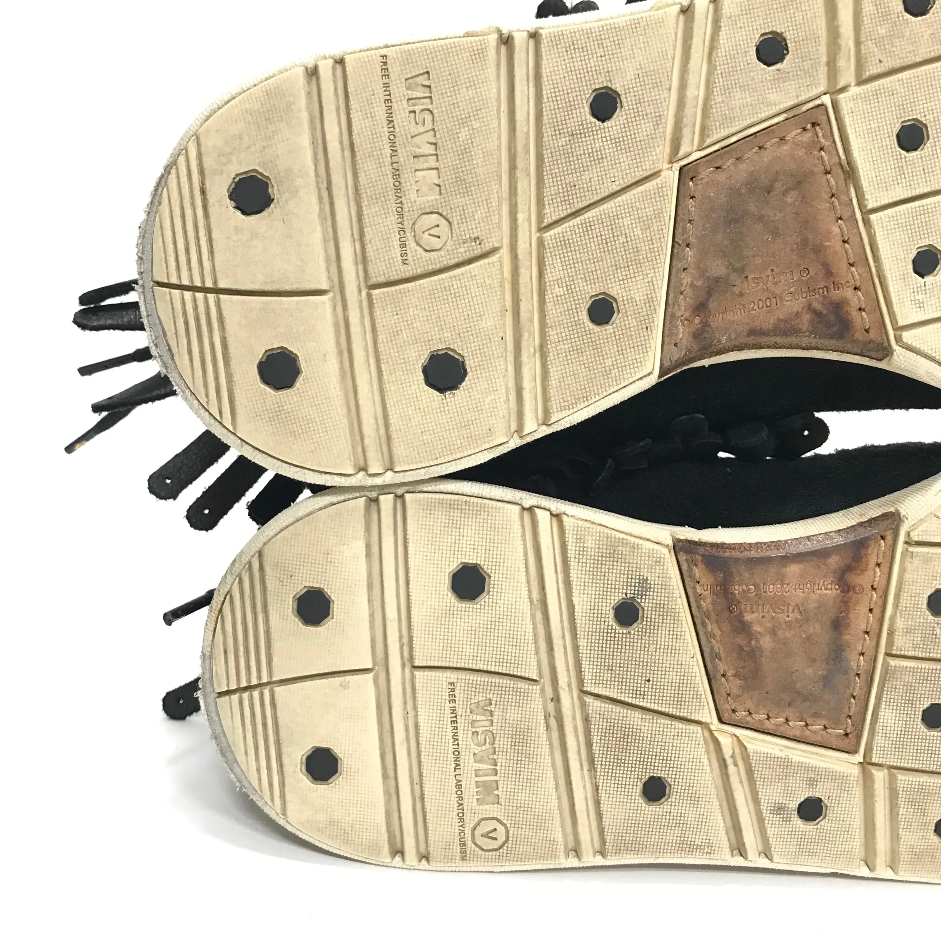 [9.5] Visvim FBT Shaman Folk Black Suede Black