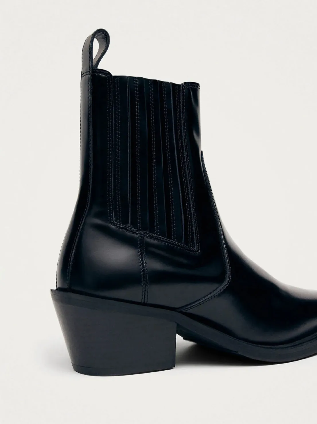 Alohas - Denver Ankle Boot - Black Leather