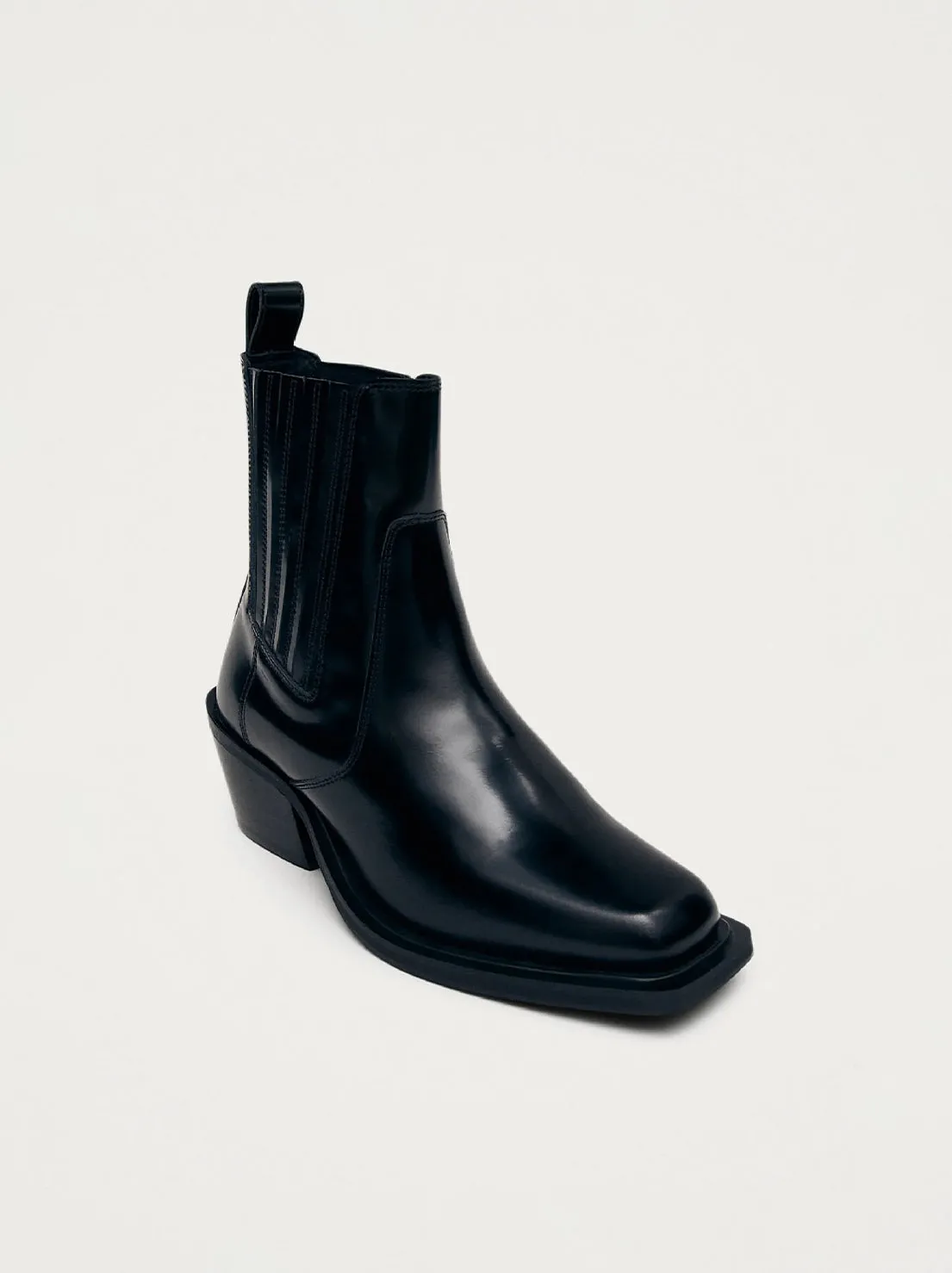 Alohas - Denver Ankle Boot - Black Leather