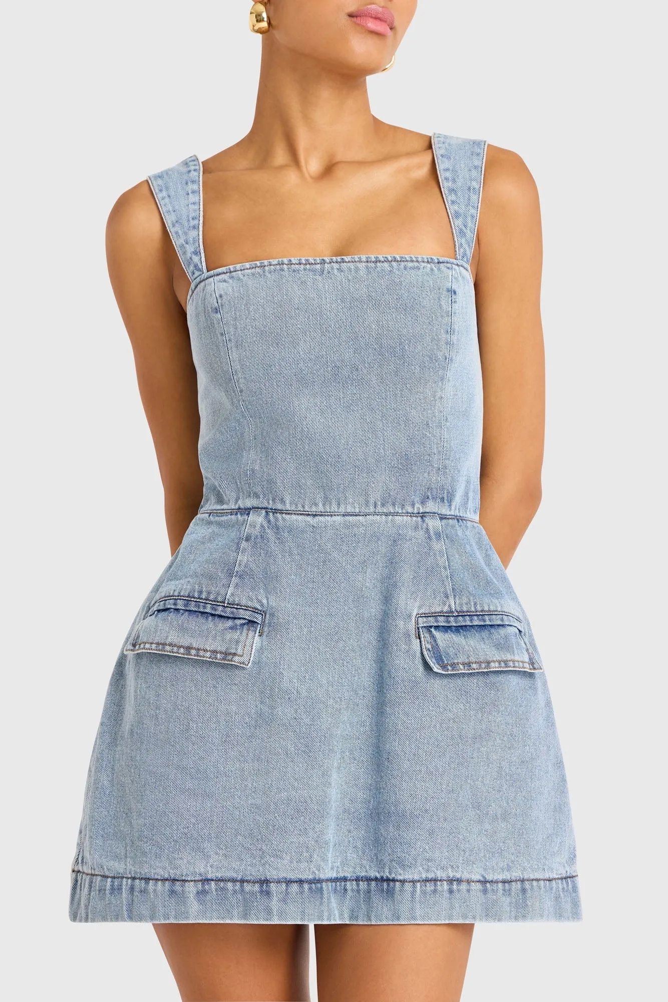 Bethany Skort Romper in Destiny Wash