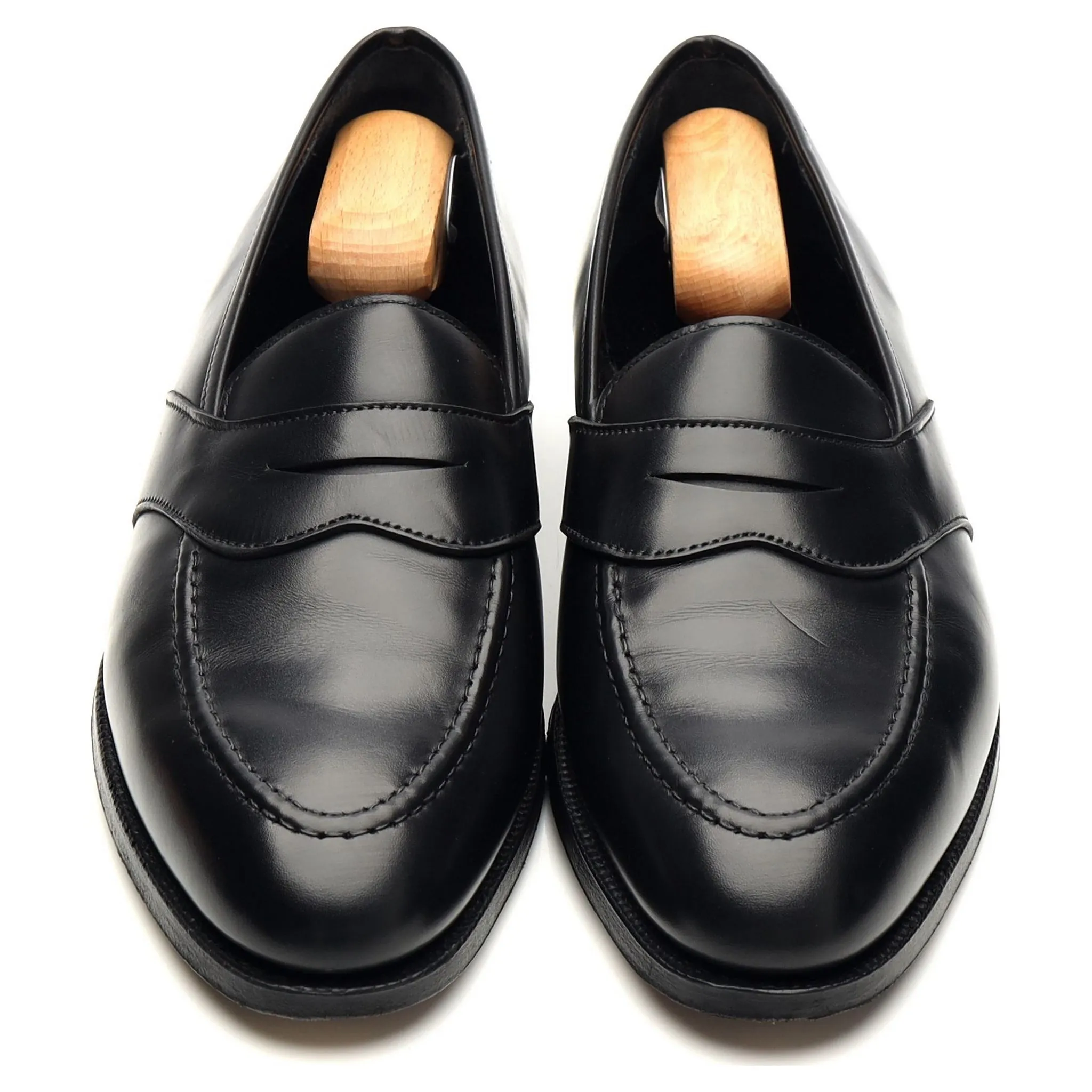 'Bradley' Black Leather Loafers UK 7.5 E