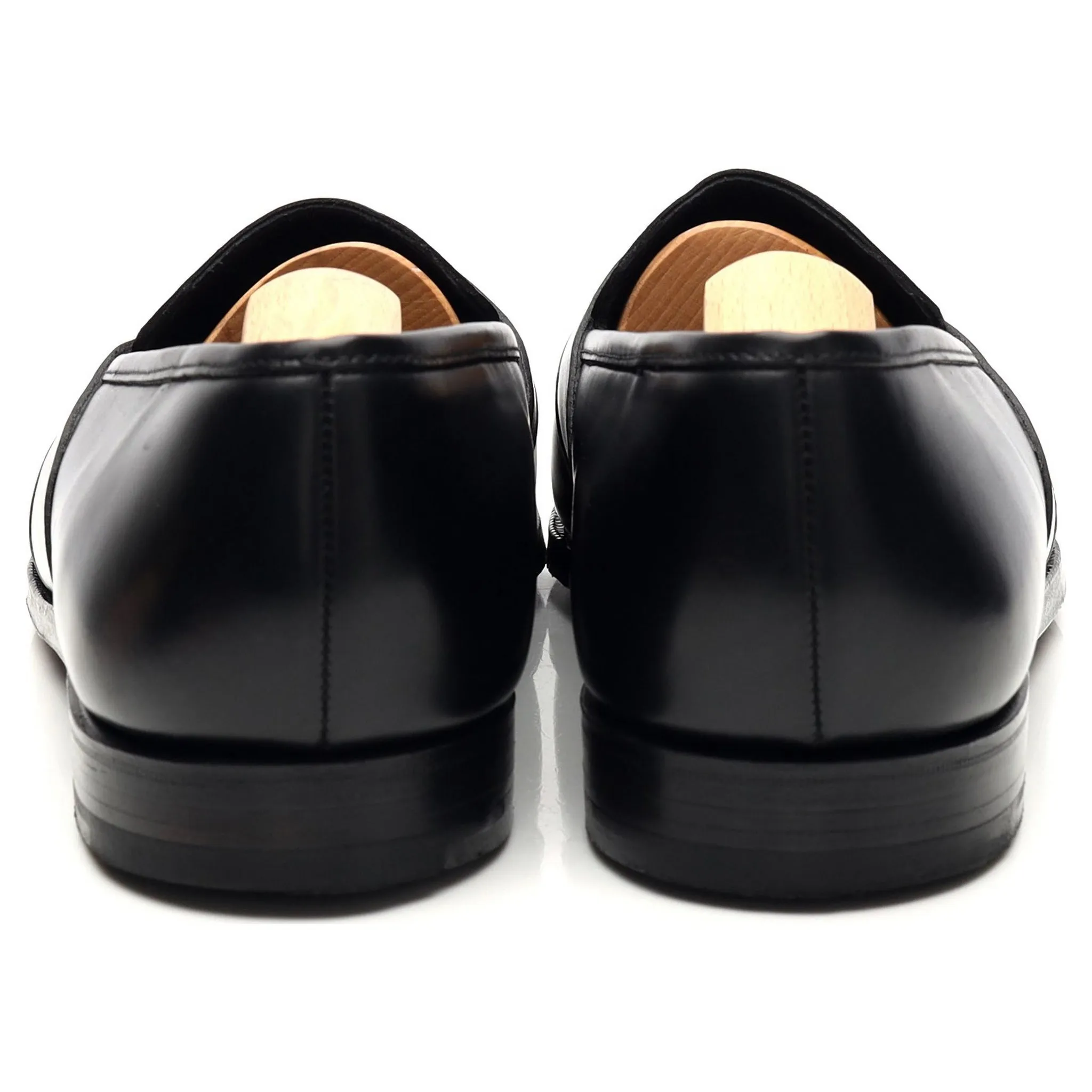 'Bradley' Black Leather Loafers UK 7.5 E