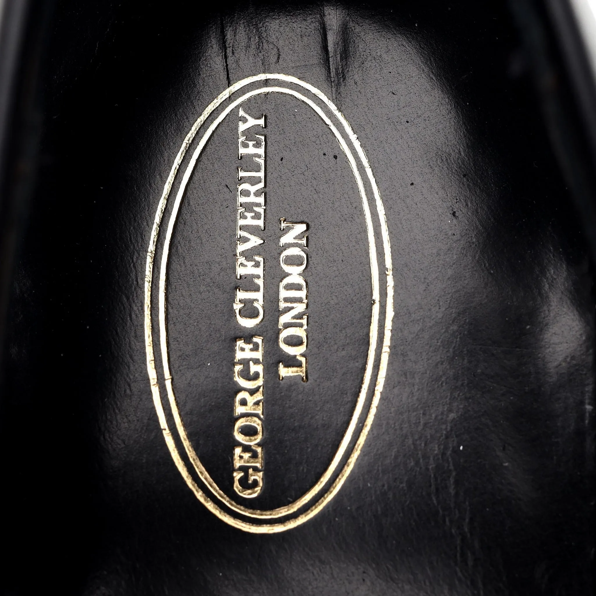'Bradley' Black Leather Loafers UK 7.5 E