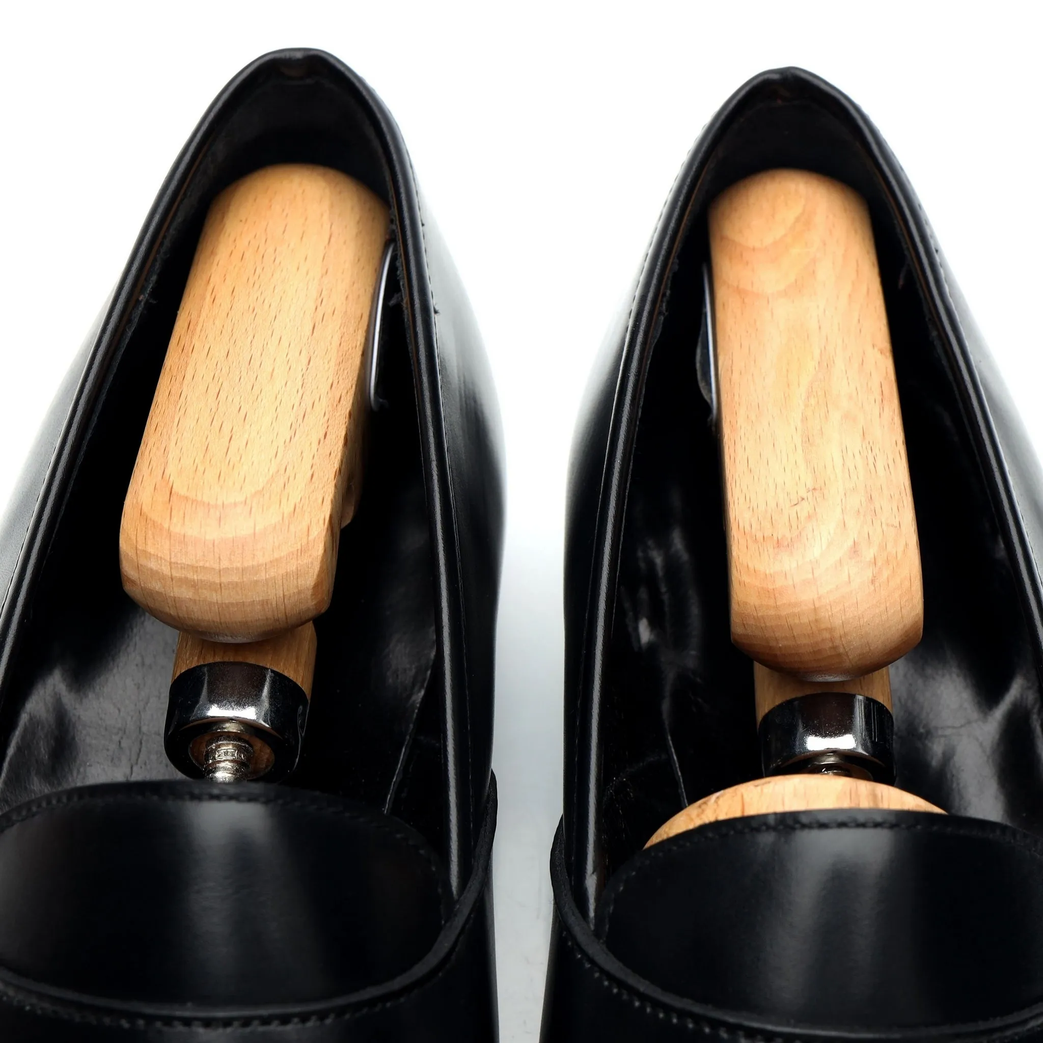 'Bradley' Black Leather Loafers UK 7.5 E