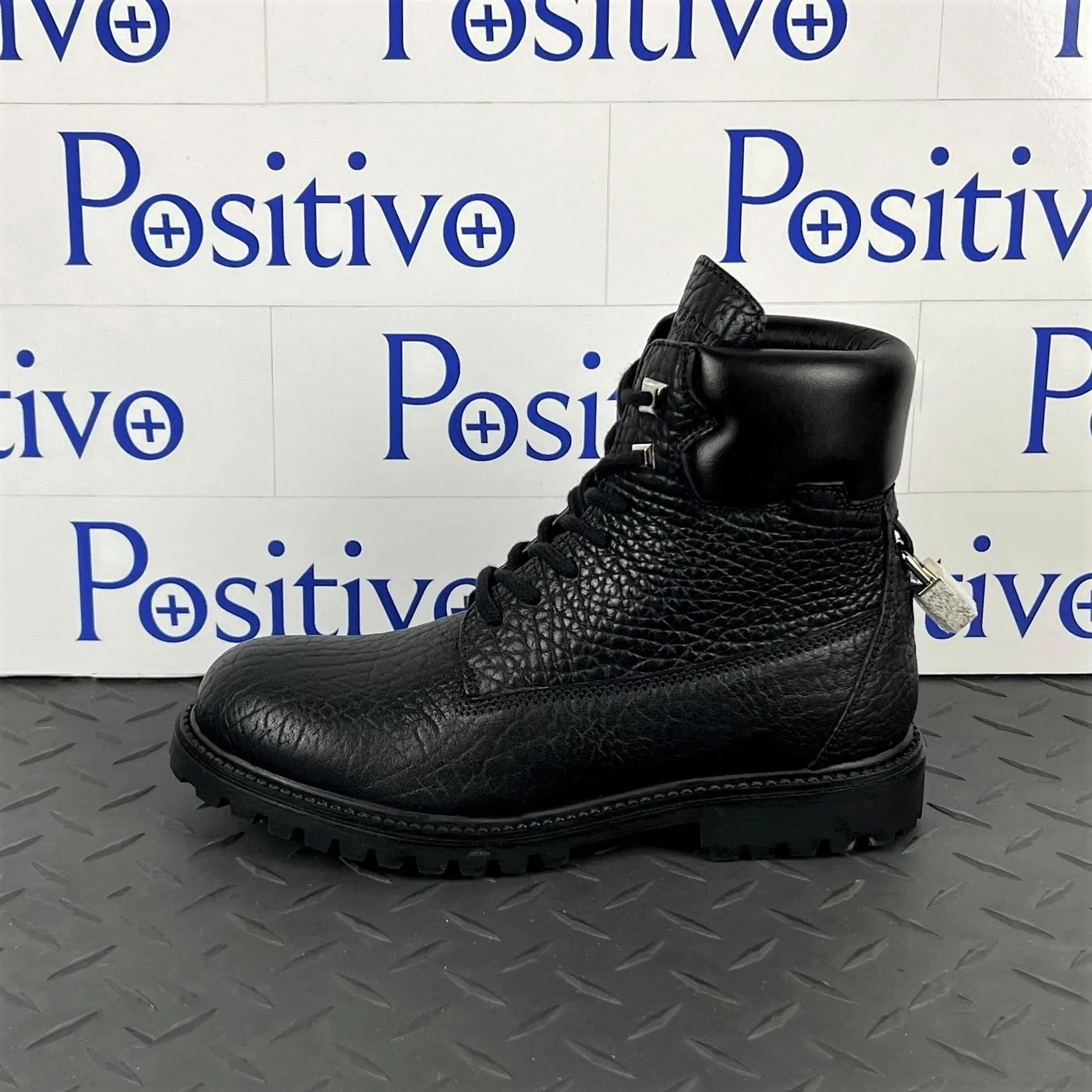 Buscemi Women's Site Boot Black Leather Boots SAMPLE