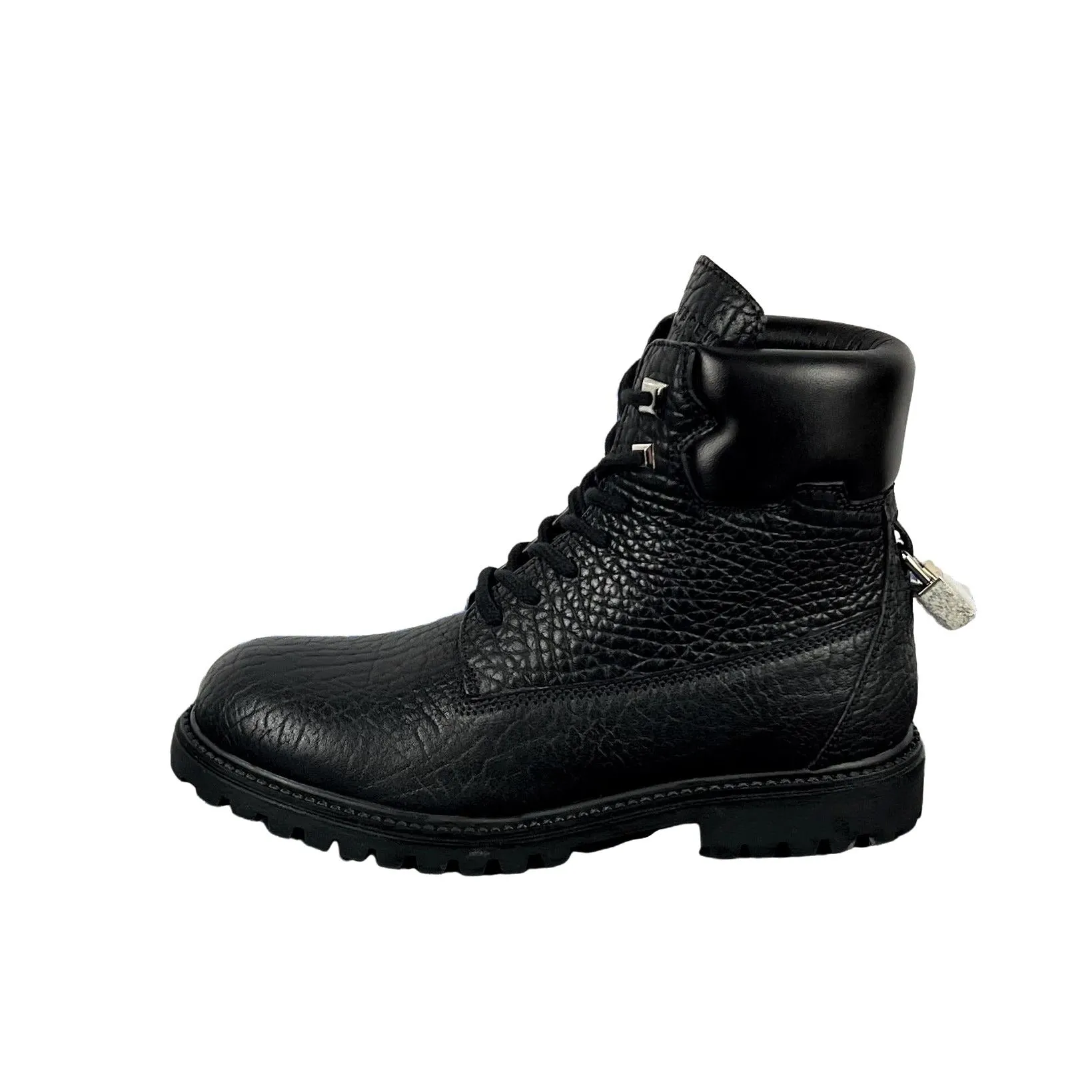 Buscemi Women's Site Boot Black Leather Boots SAMPLE