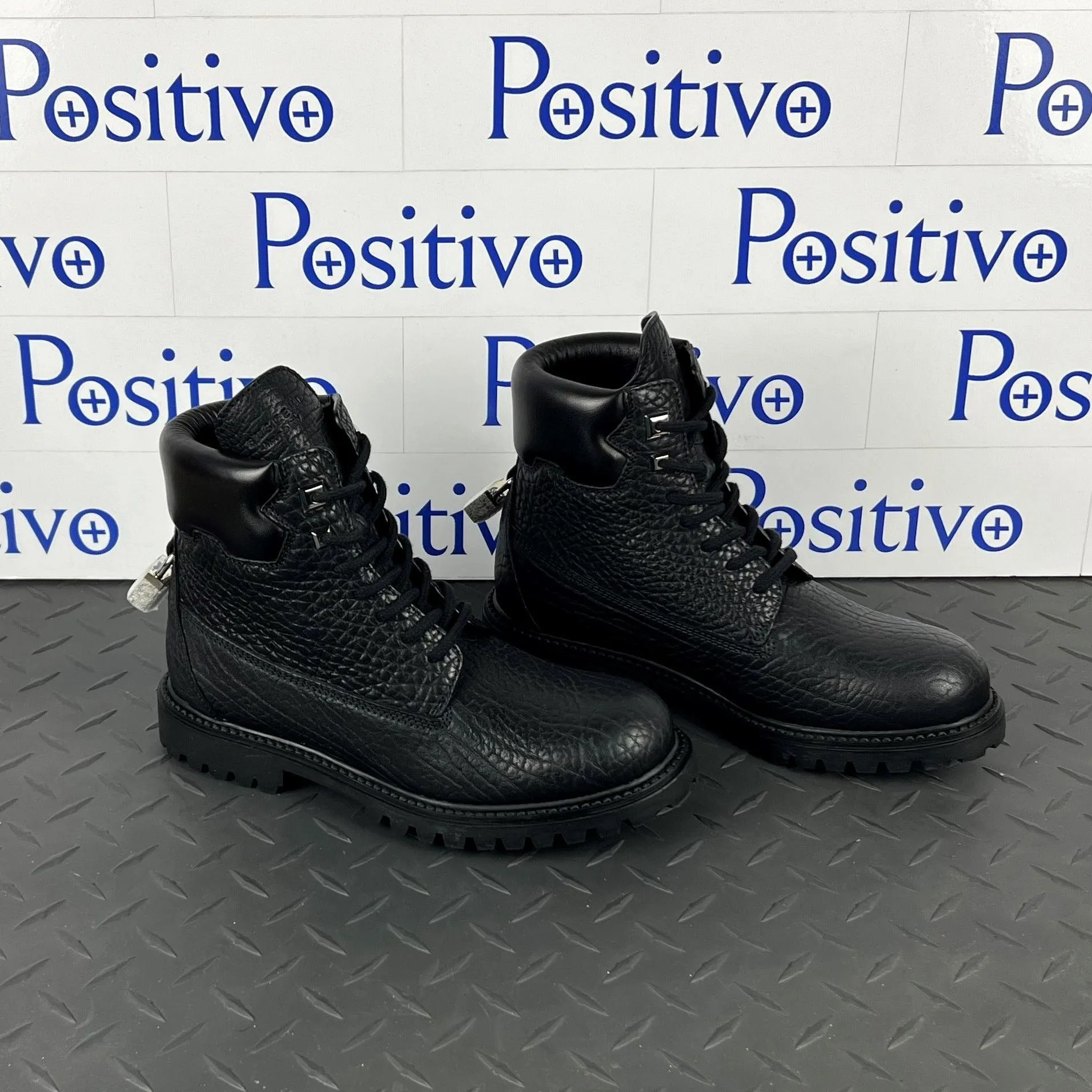 Buscemi Women's Site Boot Black Leather Boots SAMPLE