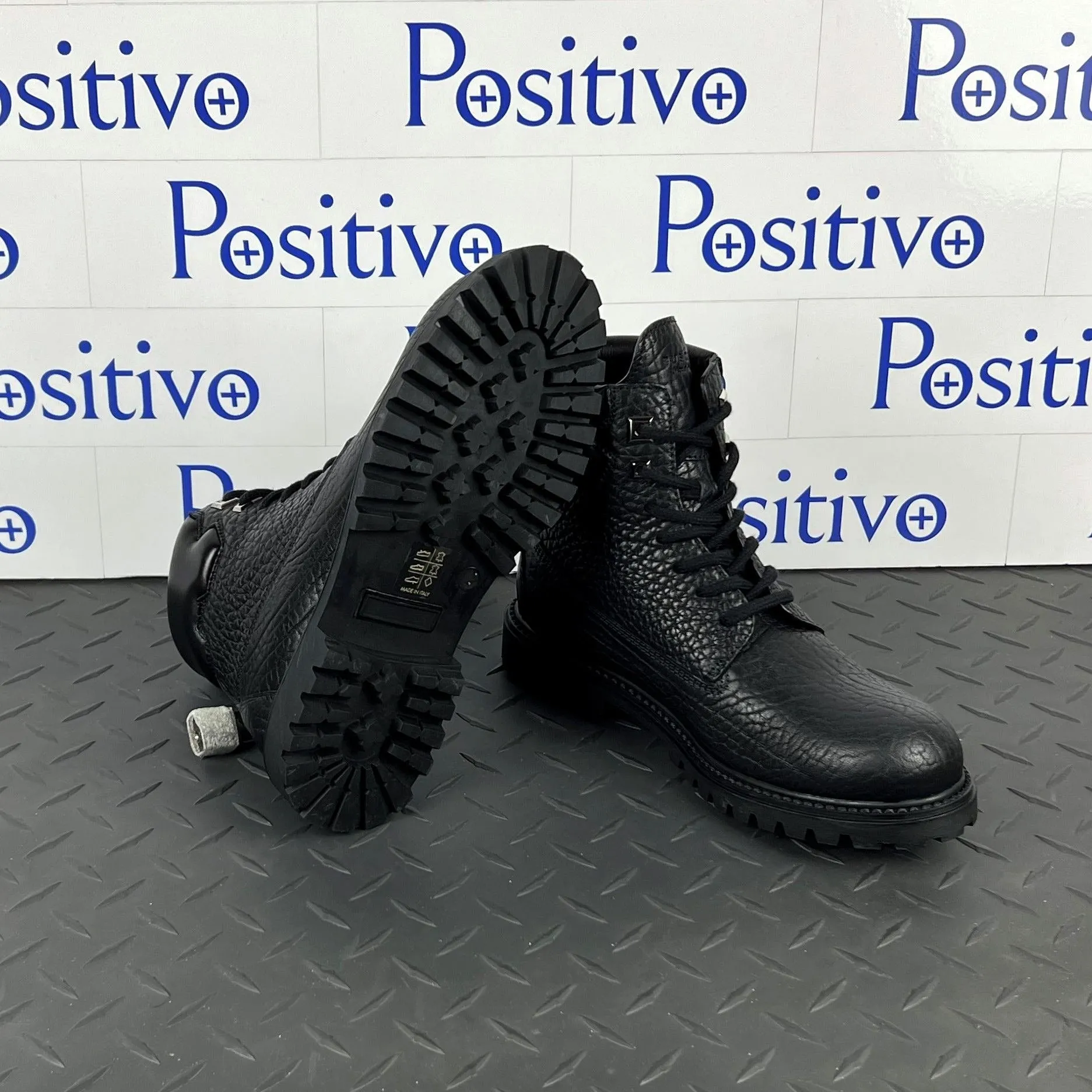 Buscemi Women's Site Boot Black Leather Boots SAMPLE
