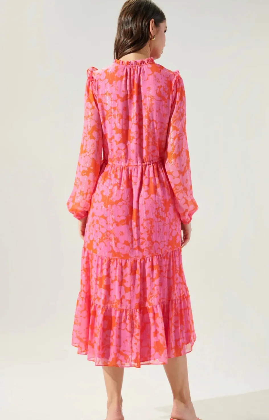 Caroline Tiered Midi Dress