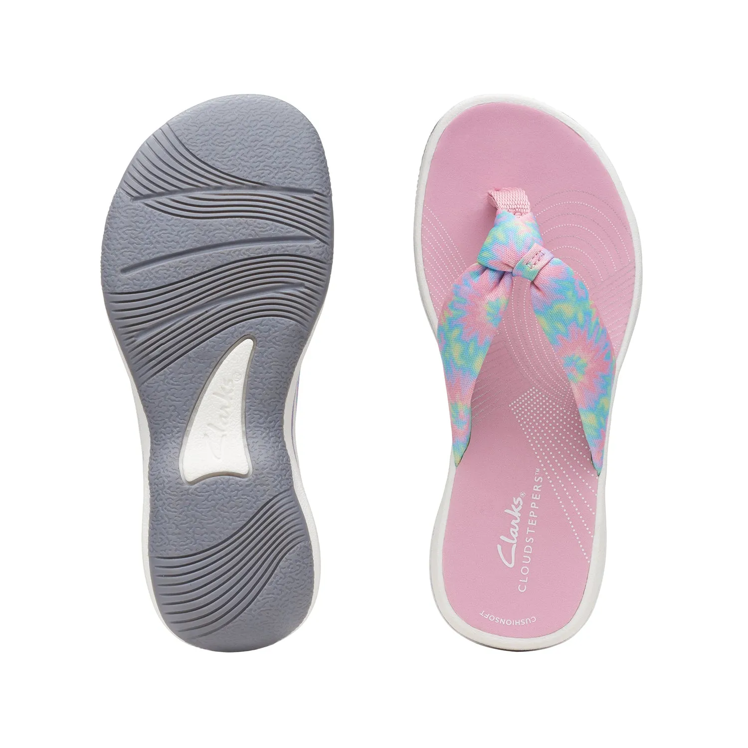 CLARKS GIRLS BRINKLEY TYE  KID. (STANDARD FIT)