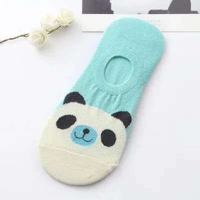 Colorful Animal Invisible Cotton Socks