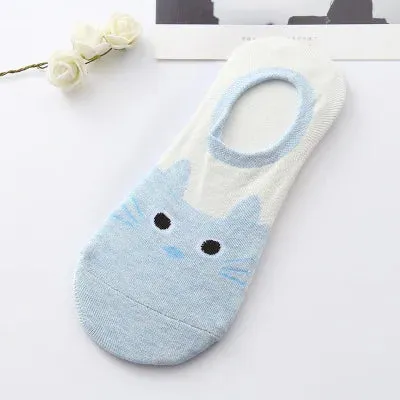 Colorful Animal Invisible Cotton Socks