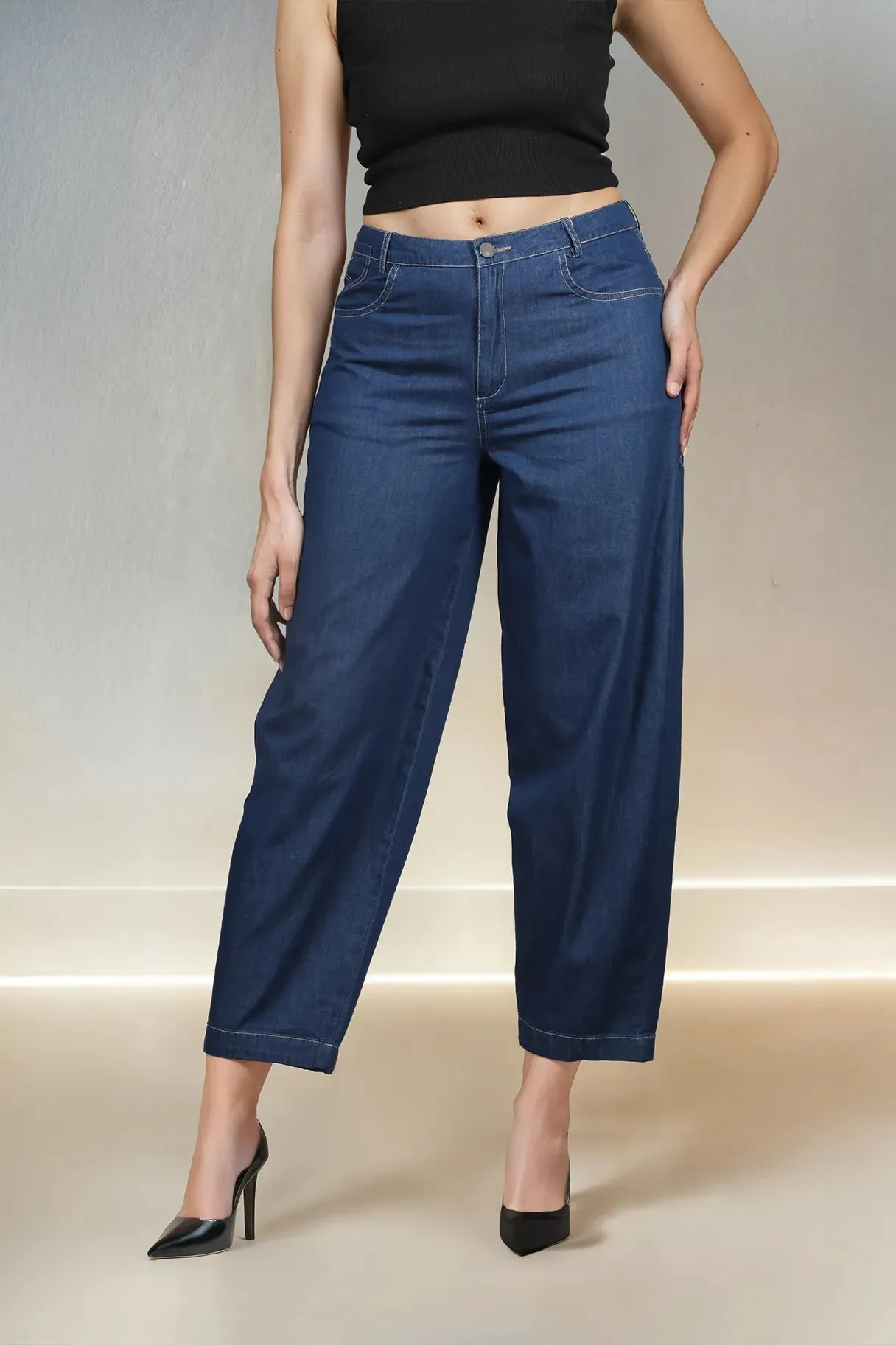 Denim Cone Trousers