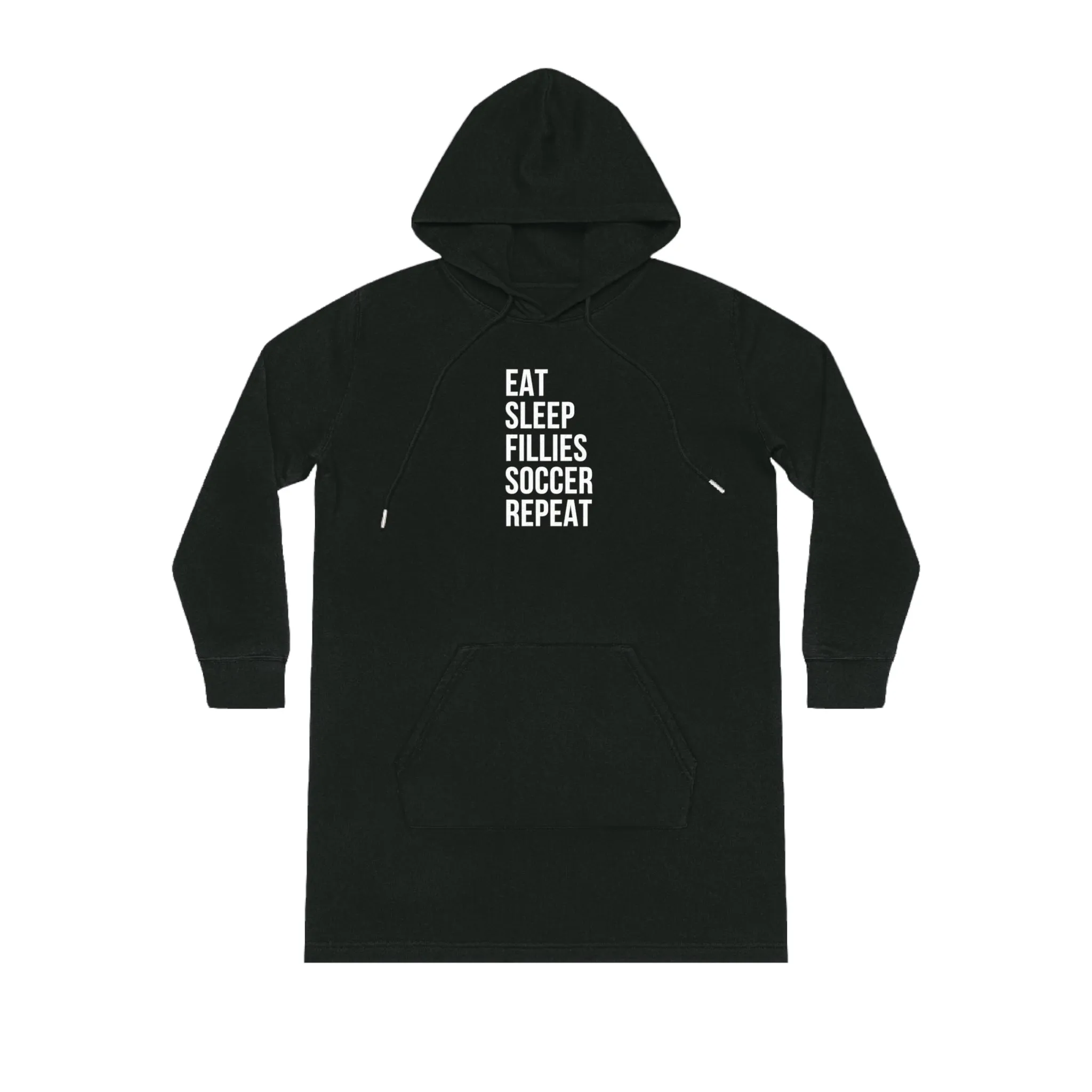 Eat Sleep Fillies Soccer Repeat Streeter Hoodie Dress