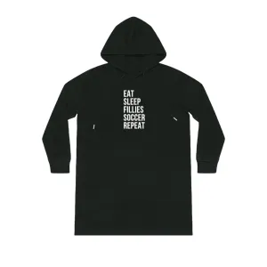 Eat Sleep Fillies Soccer Repeat Streeter Hoodie Dress