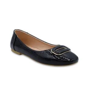 Edna - Black Leather Loafers Women