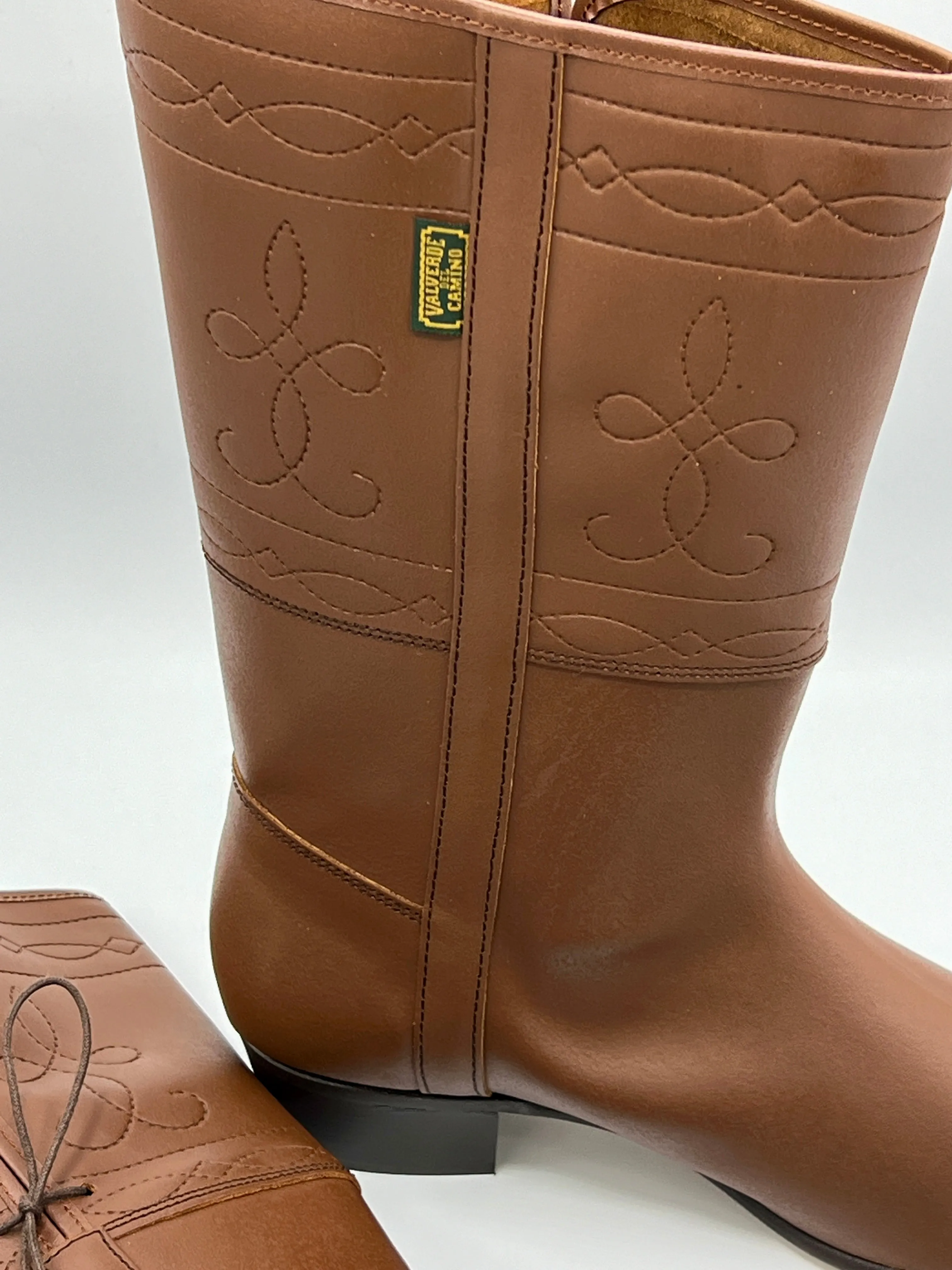 Equestrian Midcalf Leather Boot