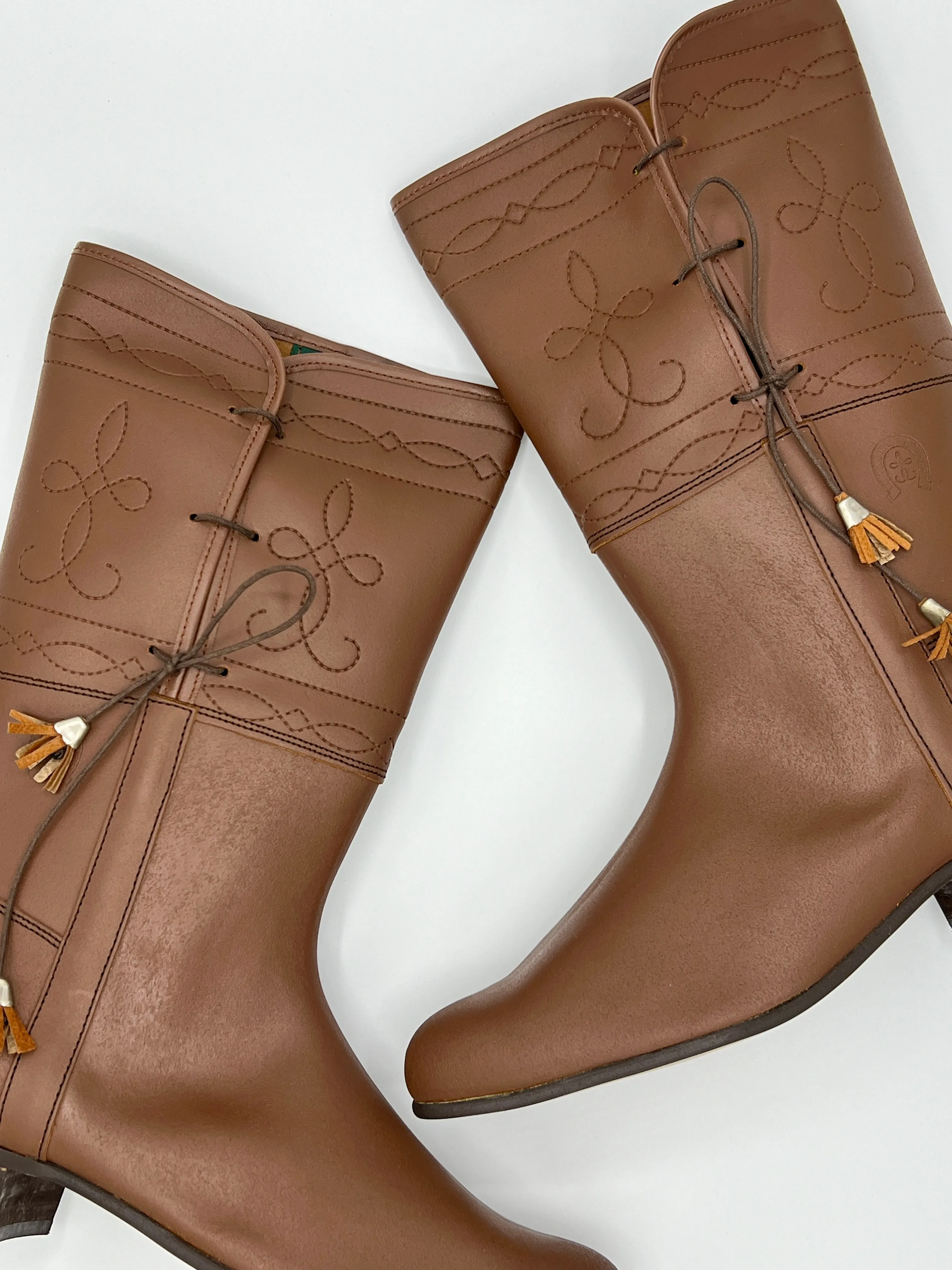 Equestrian Midcalf Leather Boot