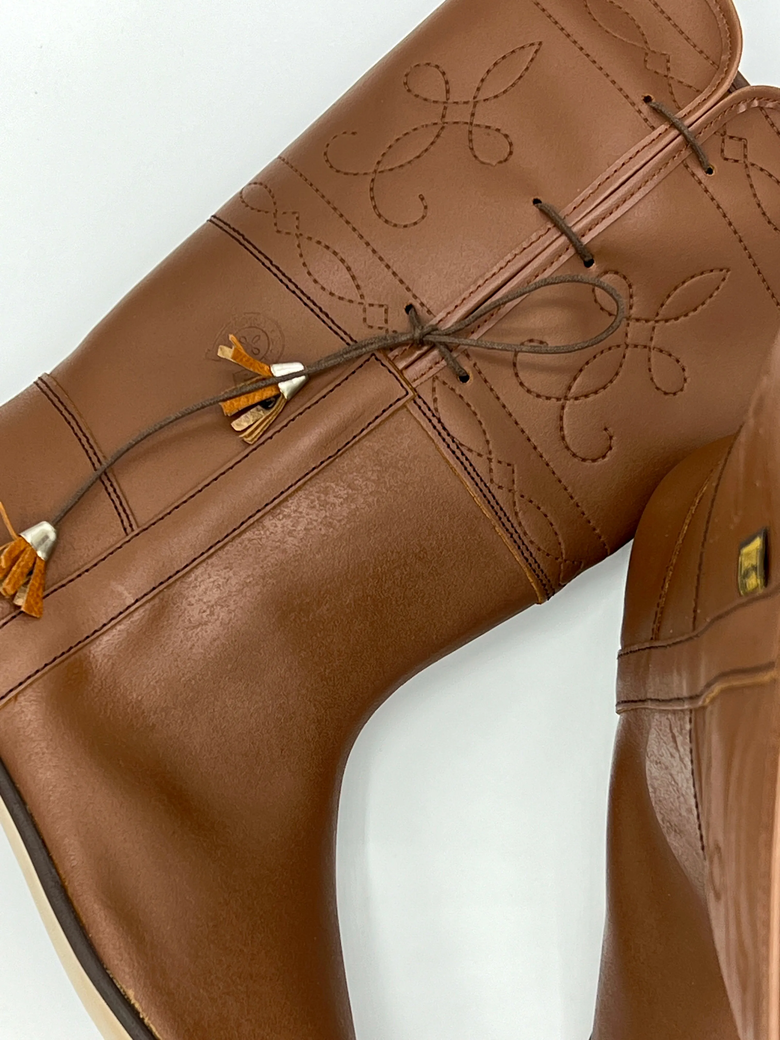 Equestrian Midcalf Leather Boot