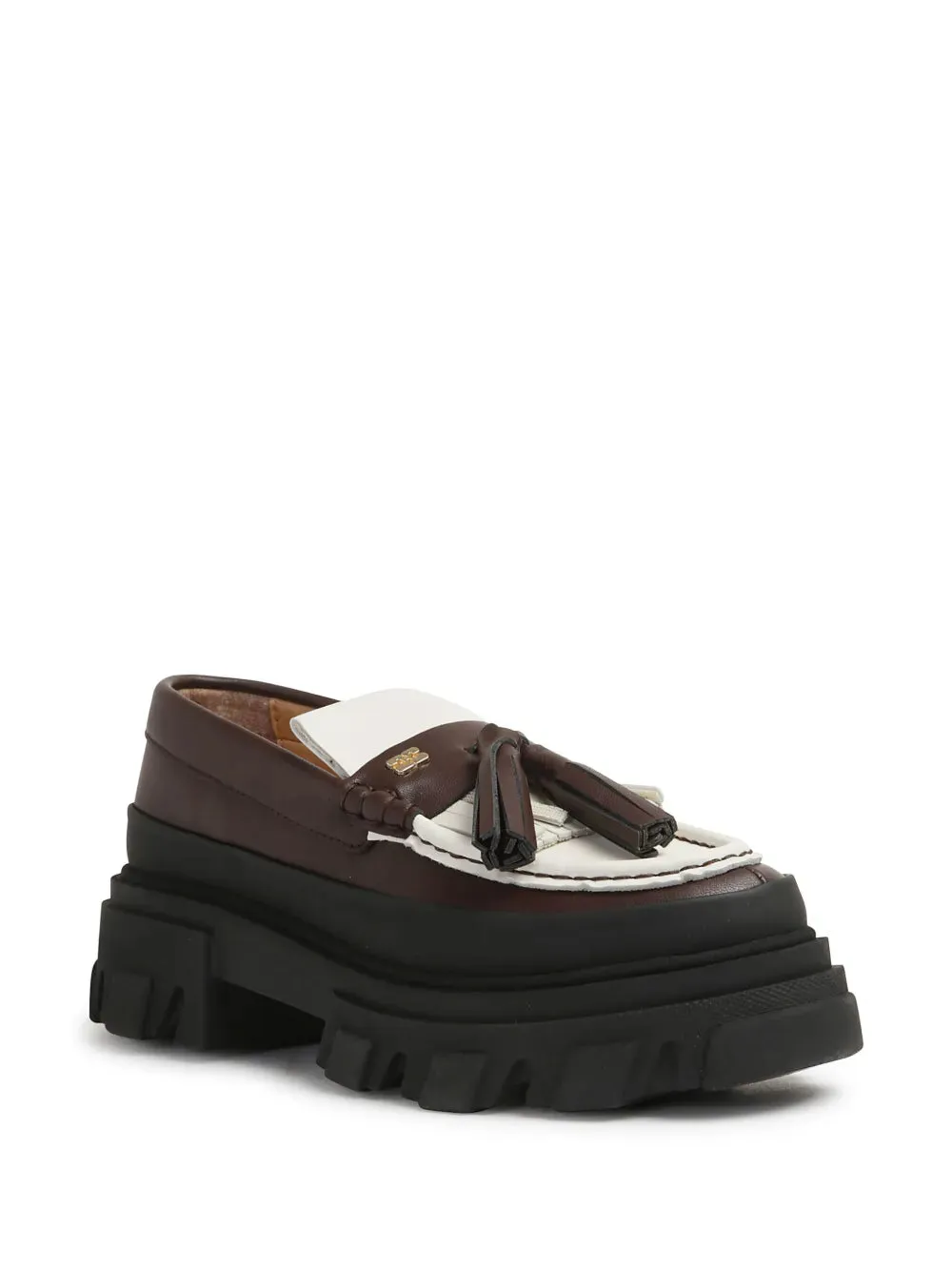 GANNI leather loafers