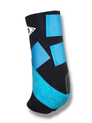 H20 Front - Black with Turquoise Straps
