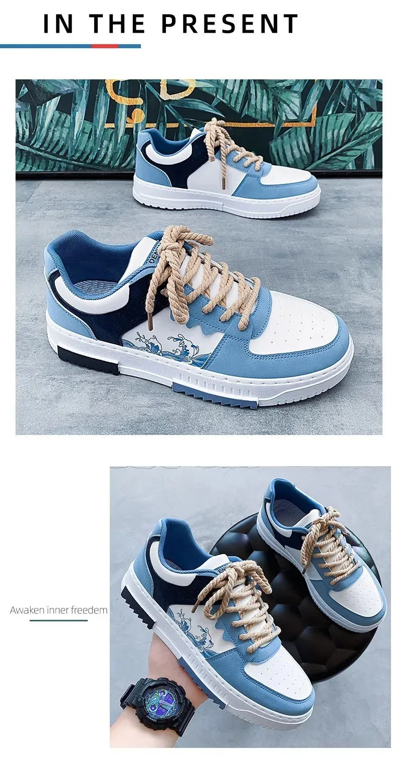 hot sale Students casual sports board shoes Outdoor men's Leisure sneakers  Non-slip thick bottom Men's running shoes