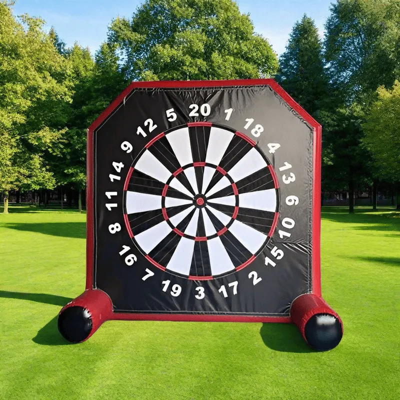 Inflatable Soccer Darts 10 in Black and Red