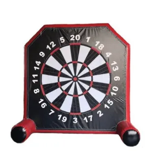 Inflatable Soccer Darts 10 in Black and Red