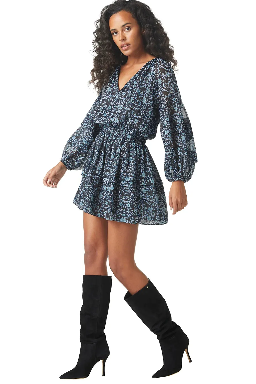 Karlina dress - nightshade flora