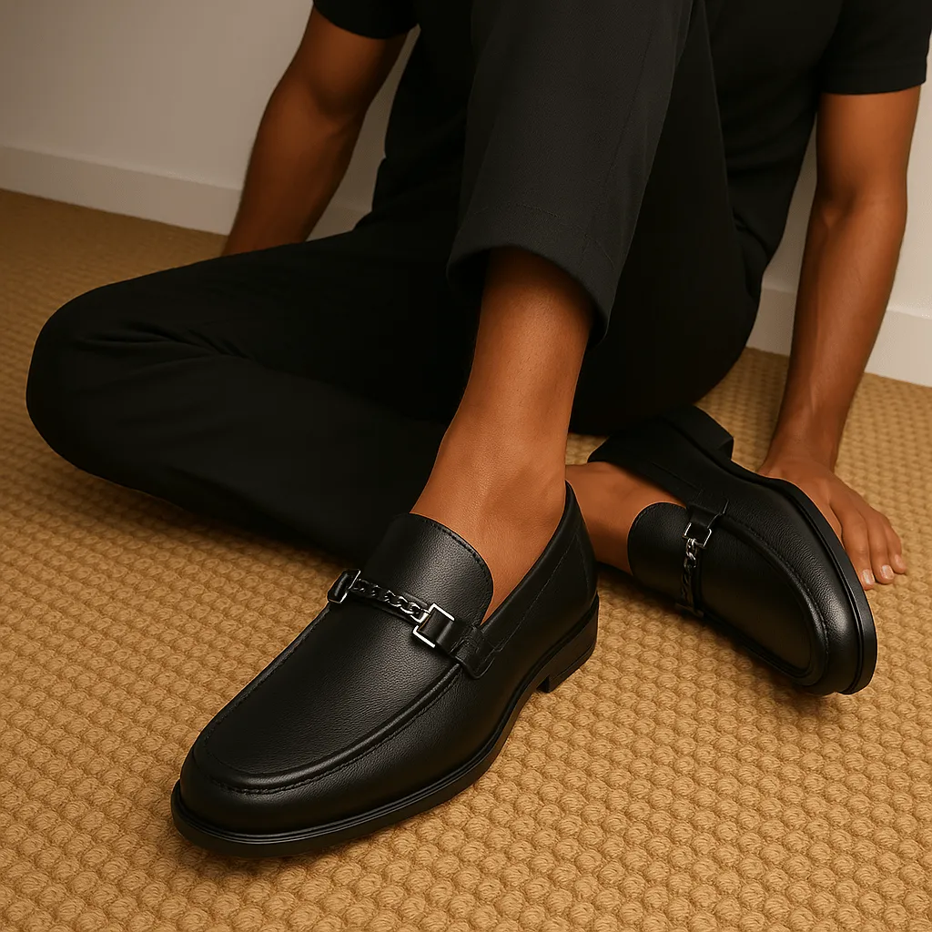 LumiNovi | The Business Leather Loafers