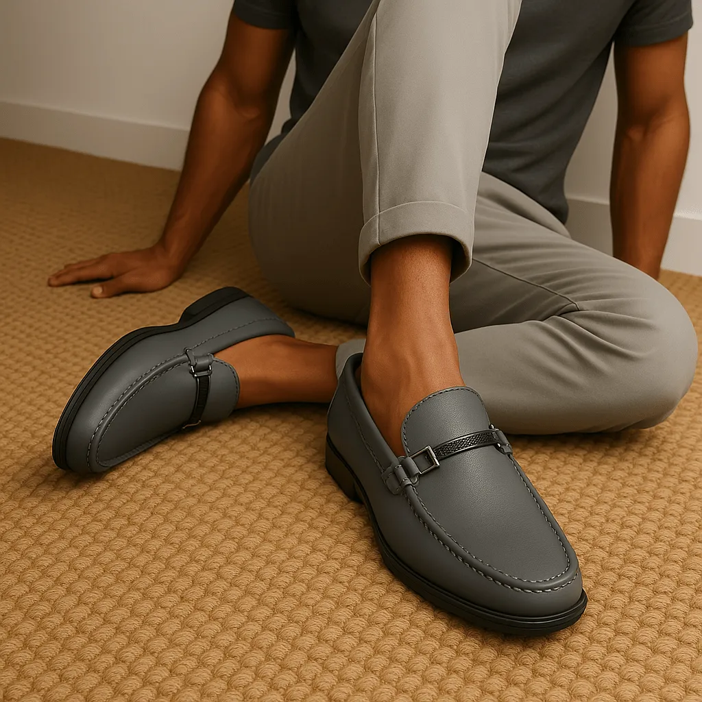 LumiNovi | The Business Leather Loafers