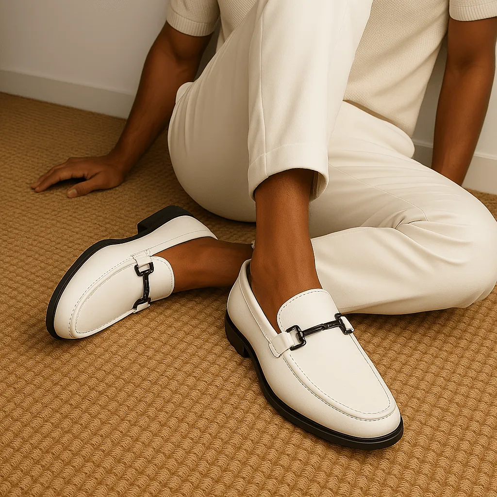 LumiNovi | The Business Leather Loafers