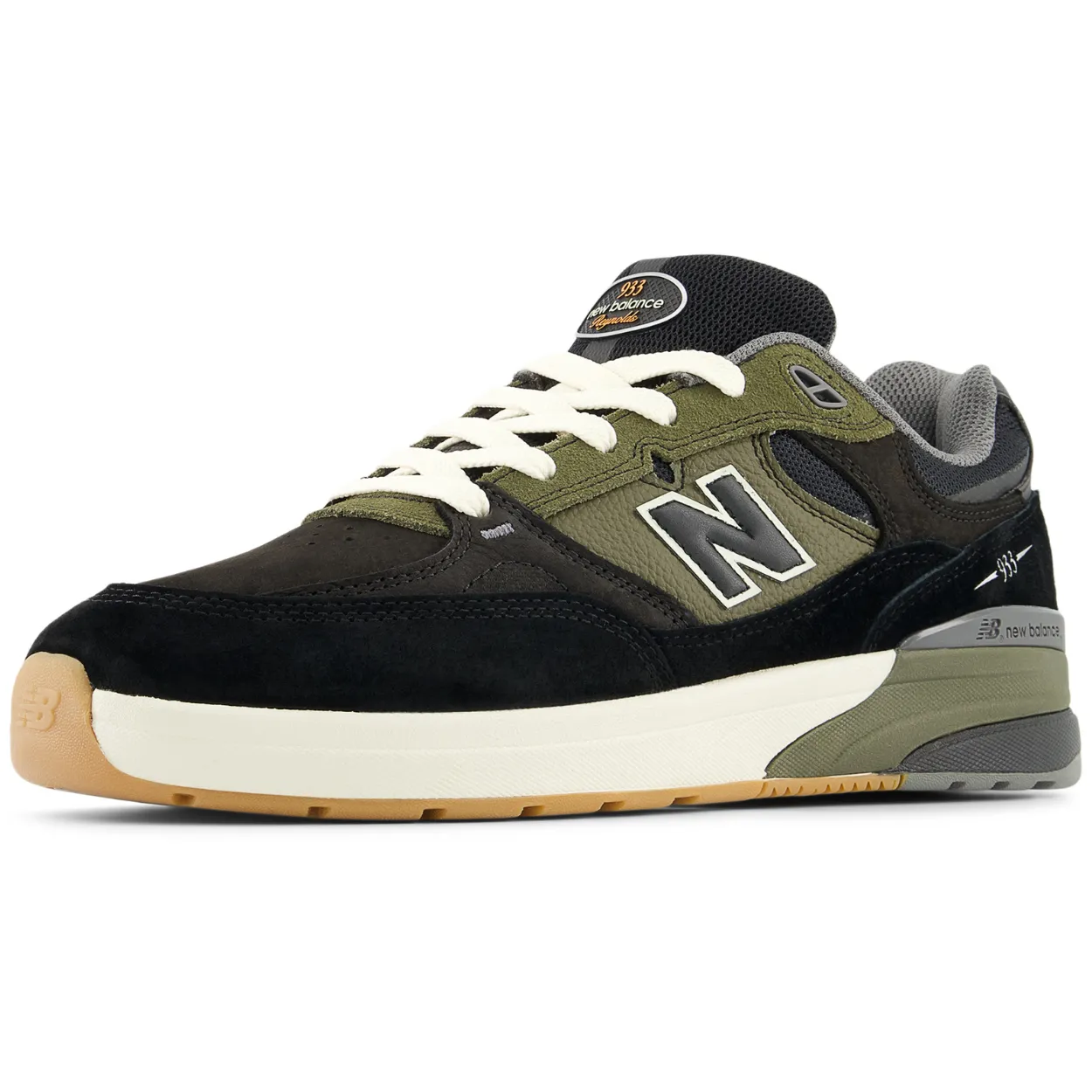 New Balance Numeric 933 NM933BST Andrew Reynolds Skate Shoes | Black & Olive