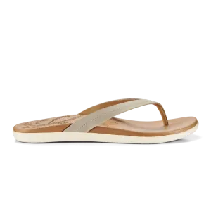 OluKai Honu Womens Sandals - Tapa Golden Sand