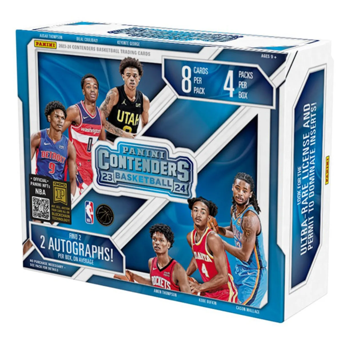 Panini NBA 2023-2024 Contenders Hobby Basketball Trading Cards (Display of 4)