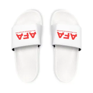 Red All Female Athletes Youth PU Slide Sandals