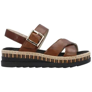 Rieker V7951-24 (Frank) Reh Peanut Sandals