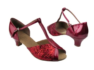 S2804 Red Sparkle & Red Patent