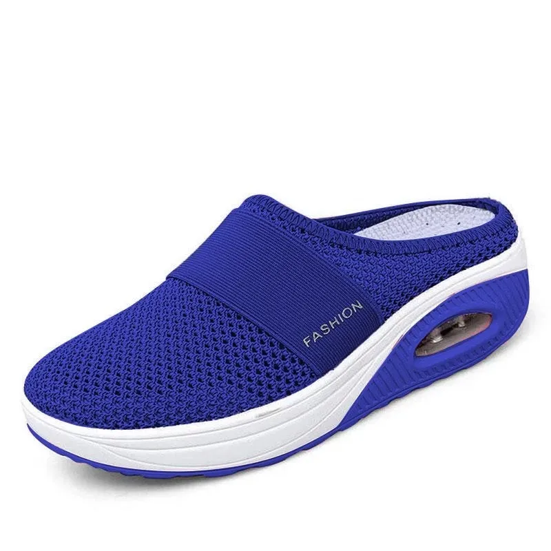 Sandals Wedges Platform Shoes Female Slides Slippers Breathable Mesh Lightweight Ladies Footwear
